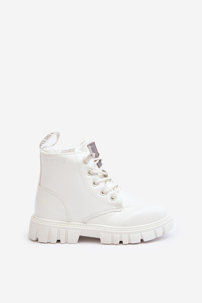 Lakkozott párnázott csizma gyerekeknek Big Star MM374142 fehér