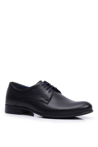 Demi-bottes en cuir décontractées pour hommes Nikopol Noir 1738