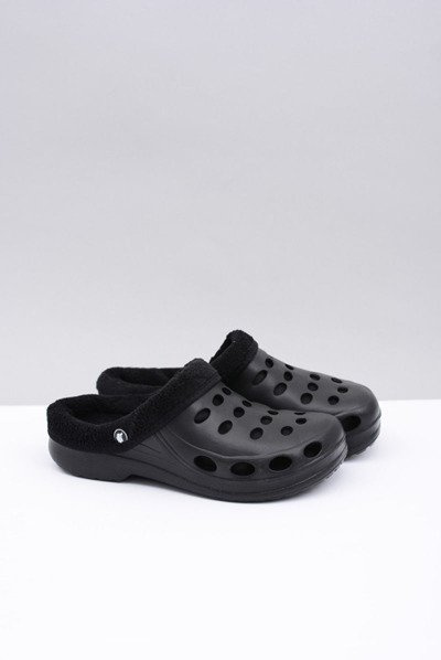 Flip -flops pentru femei încălziți negri Kroks Eva