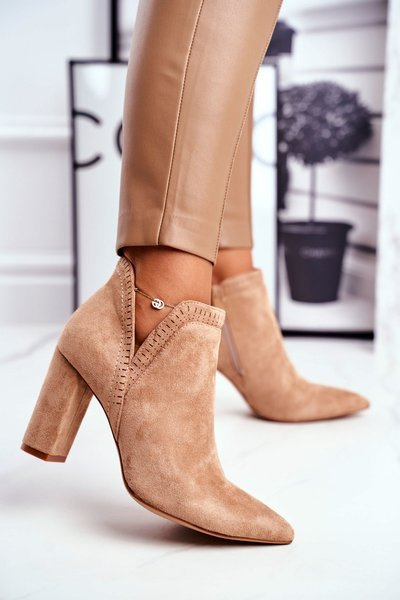 Bottes pour femmes à talons hauts garnis kaki Bimmer