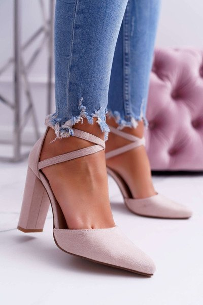 Damen High Traffic Beige Stiletto-Pumps