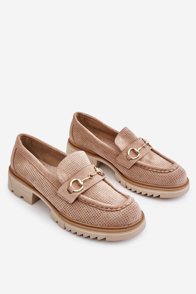 Klassische Damen-Loafer Loafer Beige Kolton