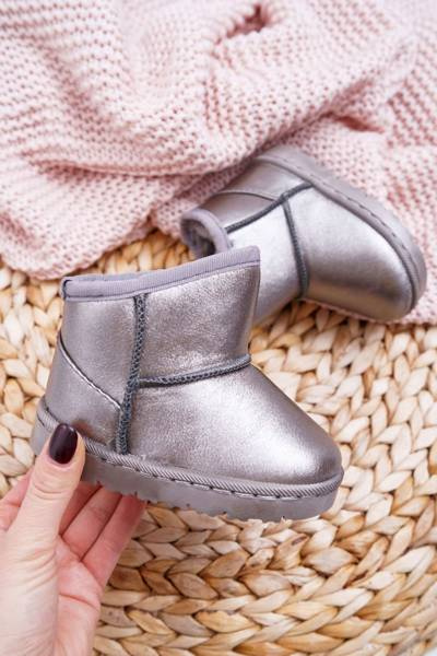 Warmed Children's Pewter Scooby Snow Boots