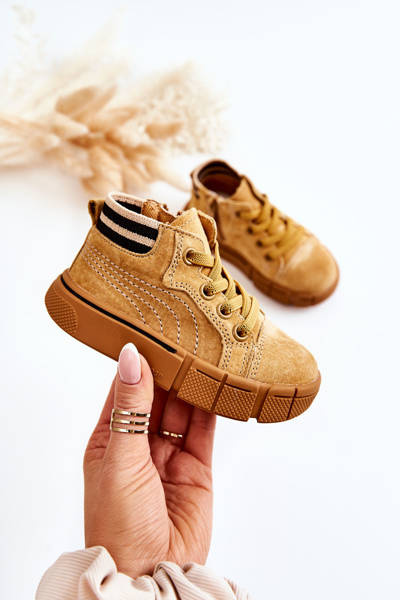 Baskets montantes à fermeture éclair pour enfant Camel Boone