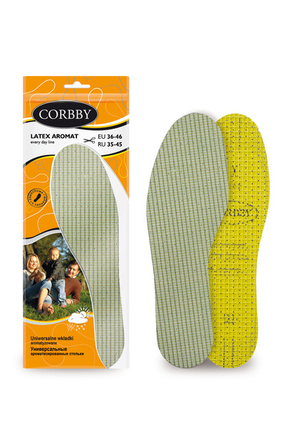Corbby LATEX AROMAT egész évben használható talpbetét aromaanyaggal