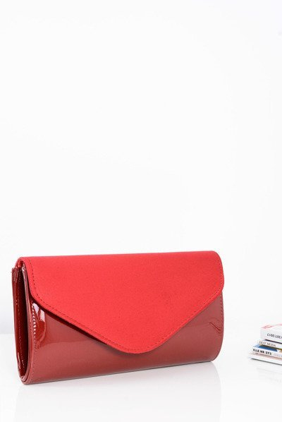Chaîne de pochette en daim rouge pour femmes