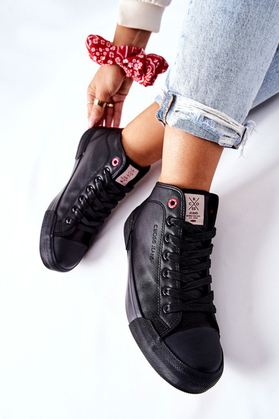 Női magas tornacipő Cross Jeans II2R4032C fekete