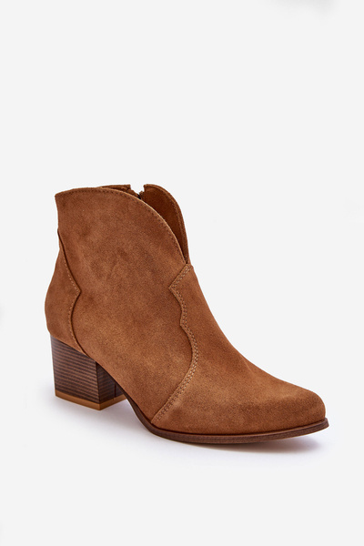 Suede Cowboy Boots Lewski EV28 Brown