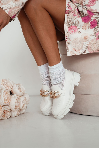 Damen Baumwollsocken Mit Spitze Weiß