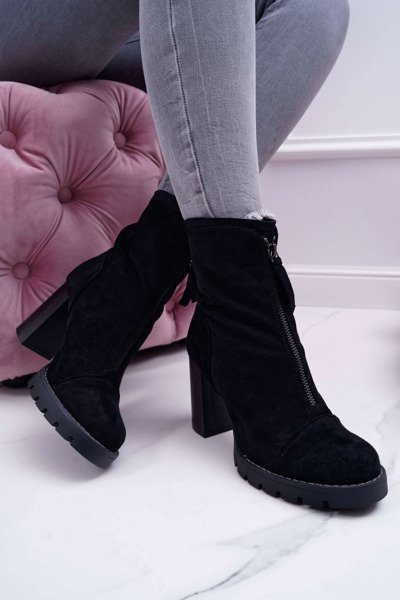 Women's Stiletto Boots Black Frann