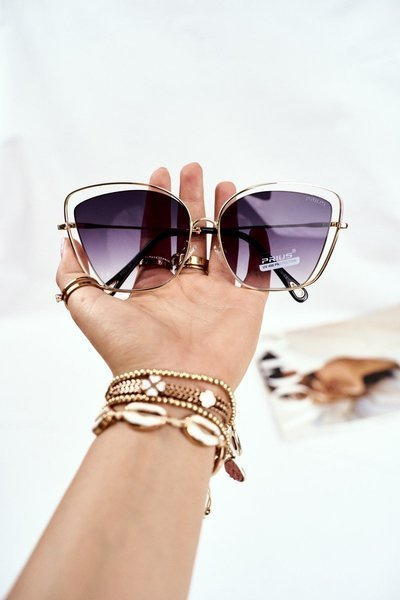 Moteriški akiniai nuo saulės Prius PRE-31 Gold Black Gradient