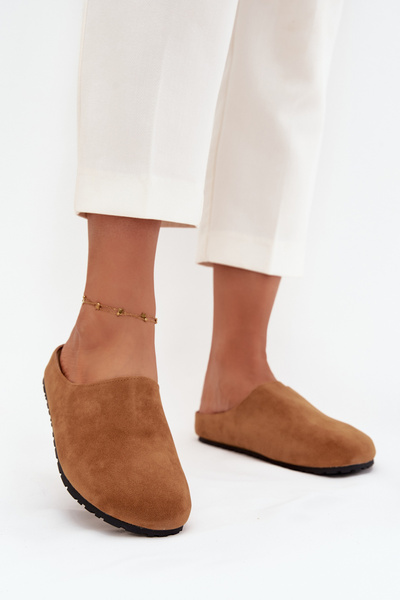 Claquettes Femmes à Plateforme Camel Sylviane