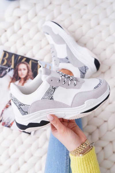 Chaussures sportives pour femmes, semelle épaisse, blanches, Remember