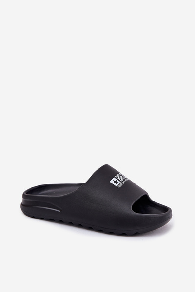 Schaum Herren Hausschuhe Mit Logo Big Star RR174A012 Schwarz