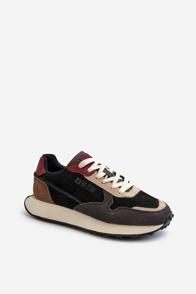 Baskets pour hommes avec système de mousse à mémoire de forme Big Star NN174357 Noir