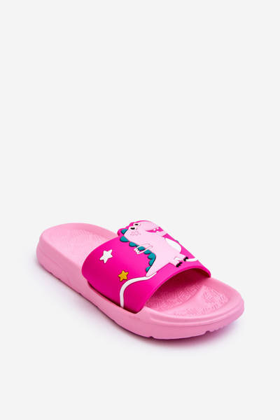 Toboggan Enfant Dinosaure T-Rex Rose Bernis