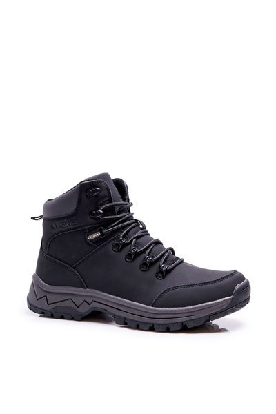 Warmgehaltene Herren-Trekkingstiefel Schwarz Derex