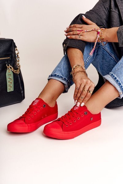 Baskets basses classiques pour femmes BIG STAR AA274007 Rouge