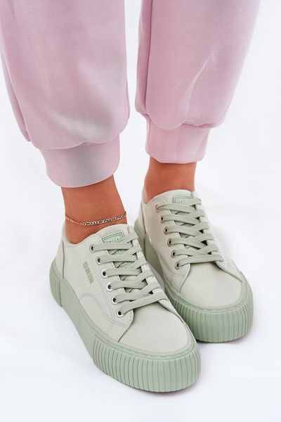 Adidași din material pentru femei Big Star RR274408 verzi