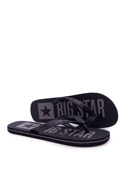 Tongs pour hommes Big Star noir DD174675