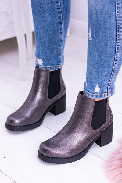 Sergio Leone Dark Grey Megusto Stiletto Booties