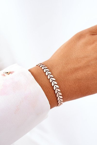 Herringbone Bracelet Rose Gold