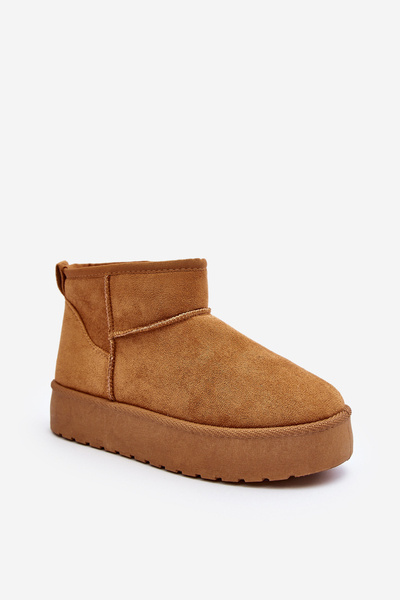 Low Women's Snow Boots on Platform Camel Kallins