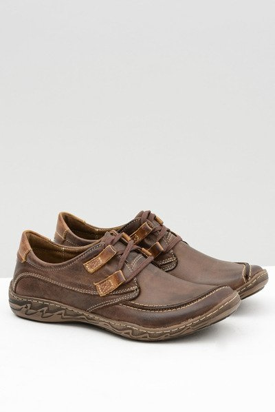 Demi-bottes Elton en cuir marron pour hommes