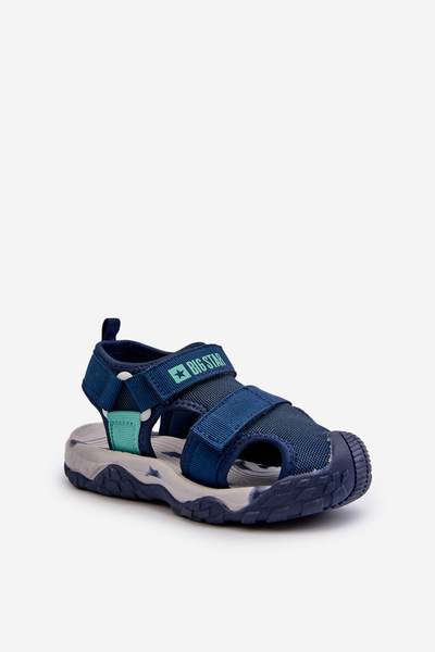 Jungen Sandalen mit Klettverschluss Big Star NN374236 Marineblau