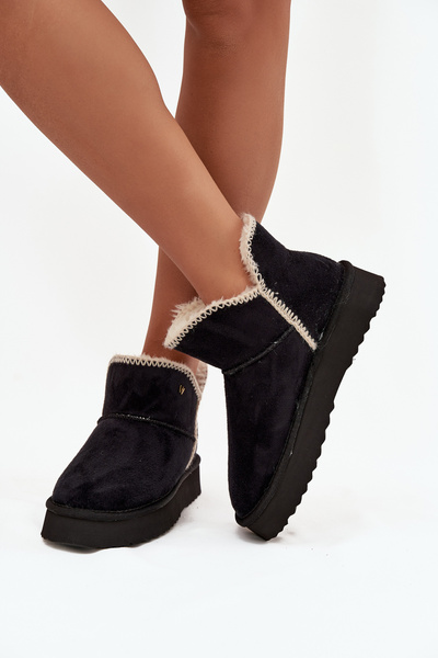 Bottes de neige pour femmes sur plateforme Wrangler 20253093.25Y Noires