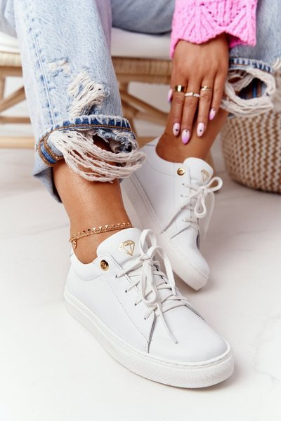 Adidaje din piele pentru femei Nicole White 2640