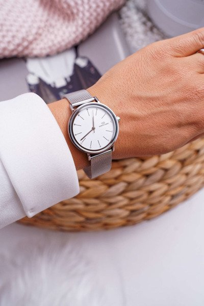 Women Giorgio & Dario Mesh Silver Oreno Ceas