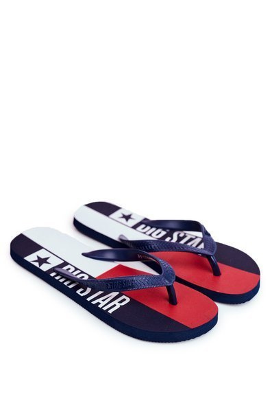 Herren Big Star Flip Flops Marineblau FF274A454