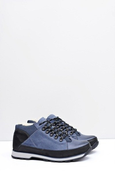 Herren Halbschuhe Warmed Trafer Blau