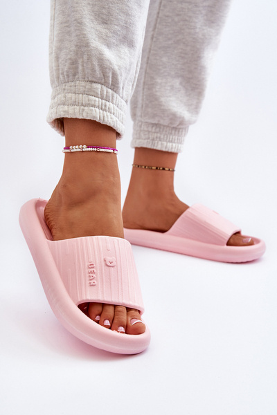 Claquettes légères en mousse rose pour femmes Fenicva