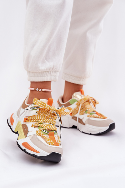 Baskets Chaussures De Sport Pour Femmes Avec Double Laçage Multicolore Efobell