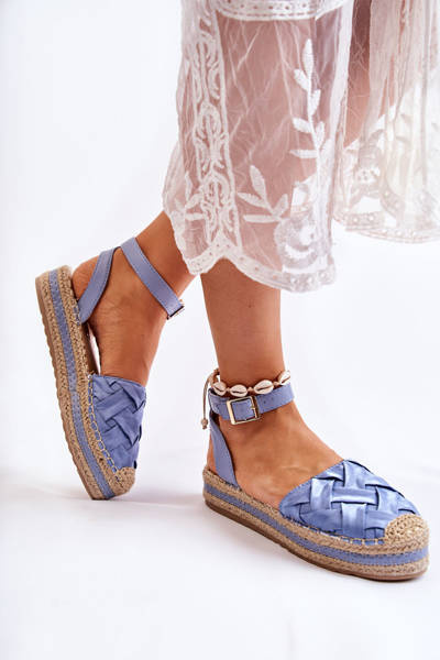 Women's Espadrilles Sandals On The Platform Blue Susane