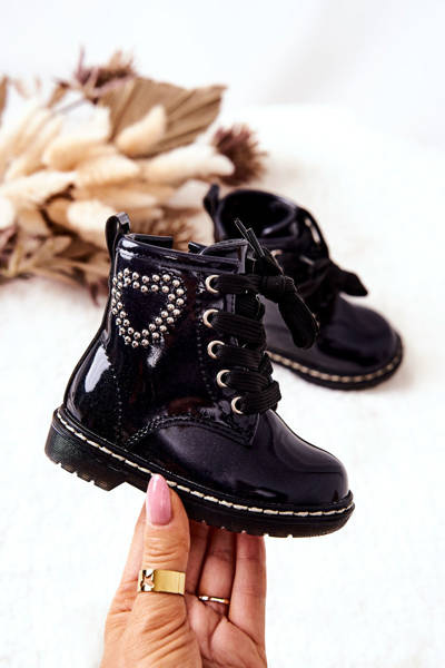Bottines Laquées Glitter pour Enfants Marine Macy's