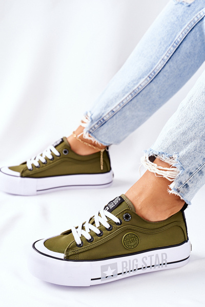 Plateau-Turnschuhe BIG STAR II274024 Khaki