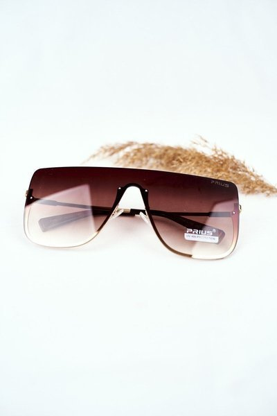 Women's Sunglasses Gold Prius PRE-37 Brown Gradient