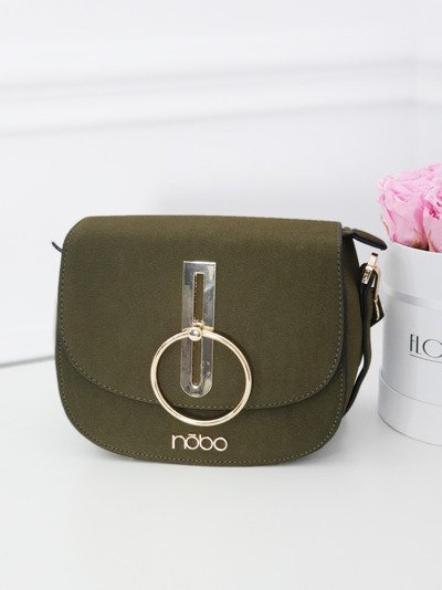 Women's Green Suede Handbag NOBO NBAG-F0180-C008