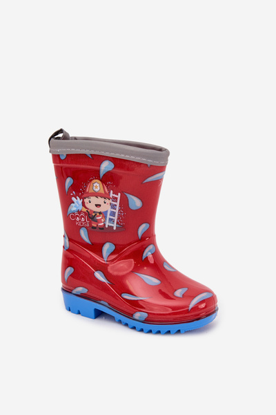 Bottes de pluie pour enfants Pompier Rouge Breezly
