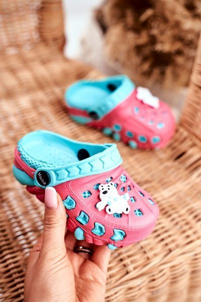 Chaussures Enfant Claquettes Mousse Rouge Ours Polaire Oddie