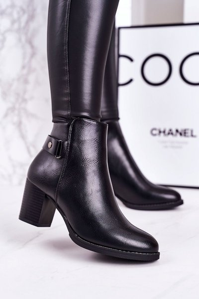 Gepolsterte Stiletto-Stiefel für Frauen Schwarz Unstoppable
