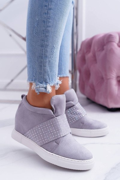 Sneakers Women's Grey Sneakers Lu Boo Sequins PinkSugar