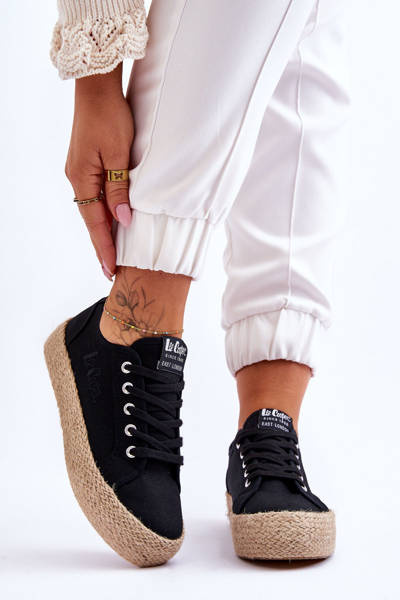 Baskets tressées à la mode Lee Cooper LCW-23-31-1797L Noir