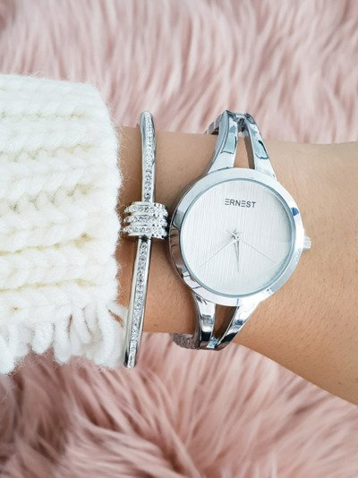 Montre Femme Ernest Silver sur Bracelet Classy