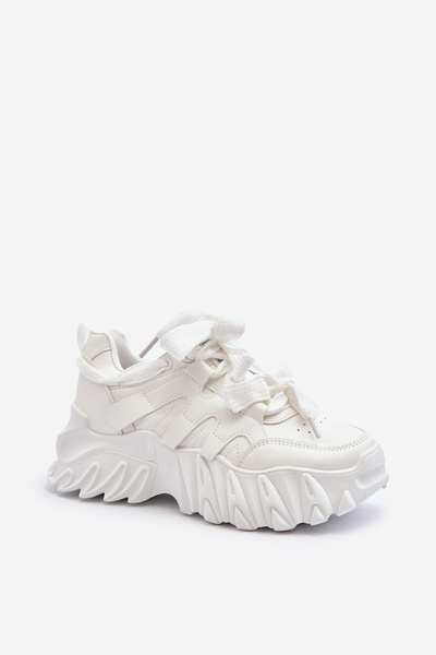 Baskets femme sur semelle chunky blanc Ellerai