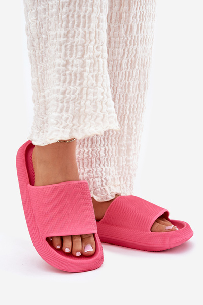 Damen Leichte Schaum Sandalen Auf Dicker Sohle Fuchsia Querceria