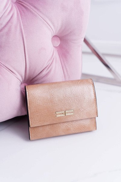 Damenbrieftasche Classic Small Beige mit Magnet